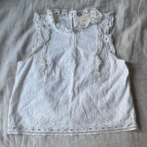 Layered Anthropologie Thick Strap Blouse